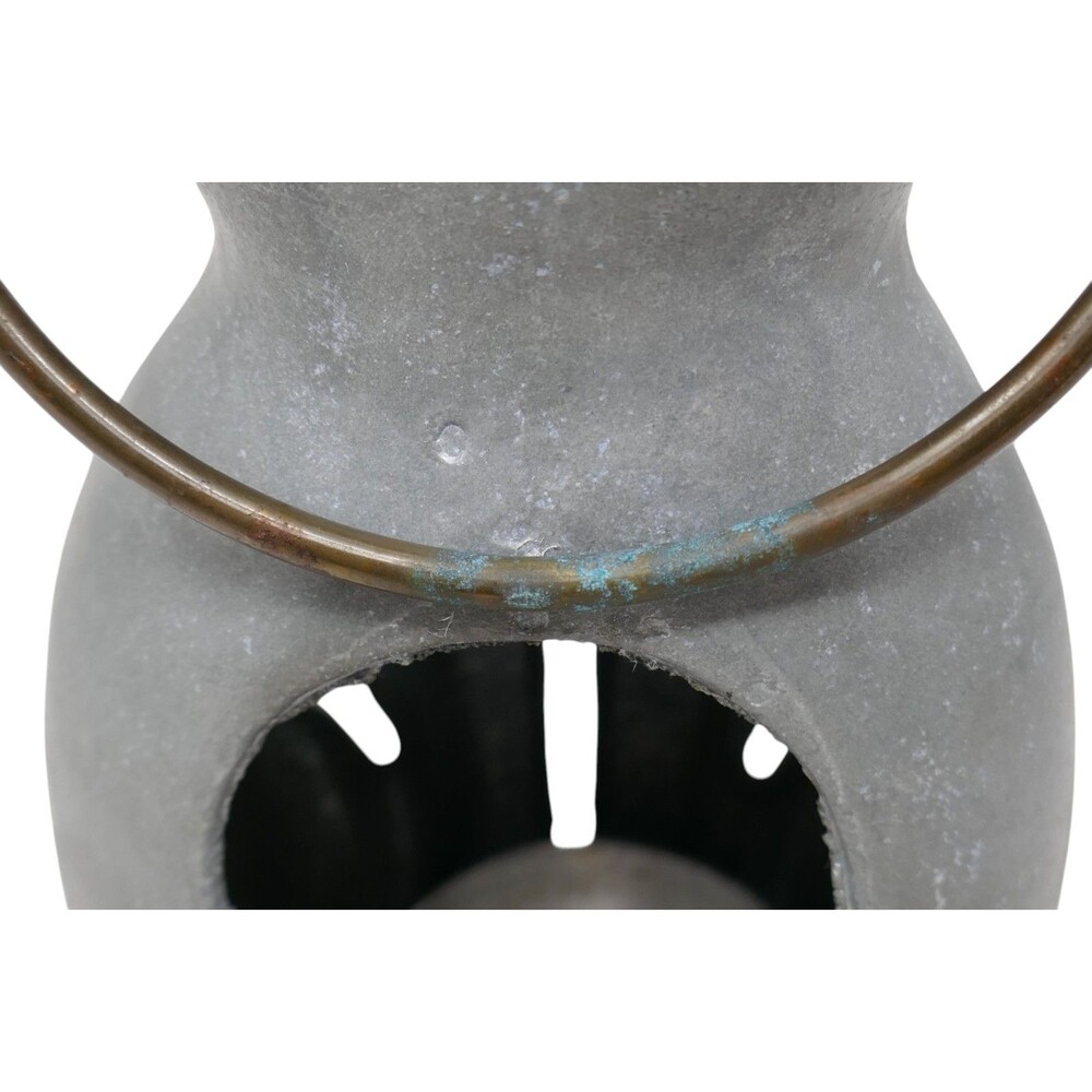 Mid Century Modern 1940s Cast Metal Cat Lantern Candle Holder Garden Sculpture - Picture 6 of 13